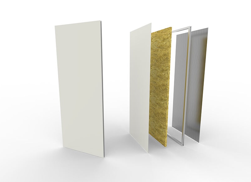 Монтаж панелей с разным наполнителем