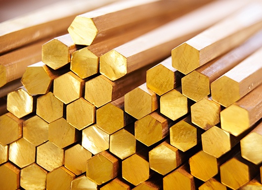 Шестигранник латунный